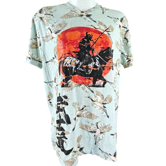 Original Gravity Men's Short Sleeve Cotton T-shirt Samurai Bird Small S - Picture 1 of 6